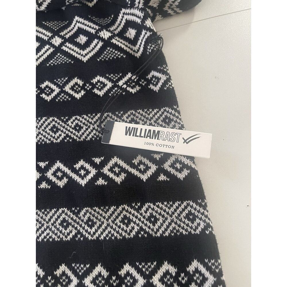 William Rast Men's Cotton Black White Sweater Large NWT MSRP$99 - Picture 7 of 7